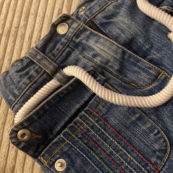 Gymboree Wish You Were Here Rope Belt Denim Skort 2006 Adjustable Waist EUC - Picture 4 of 9